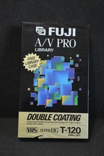 FUJI A/V PRO Super HG T-120 VHS Blank Video Tape New Sealed Double Coating