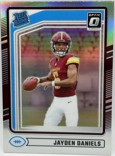 2024 Panini Donruss - Jayden Daniels #389 Optic Preview Holo Prizm (RC) Rookie