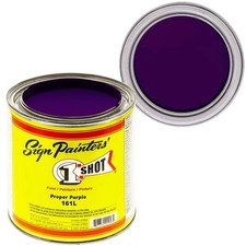 1 Shot Lettering Enamel Proper Purple 161L   4oz Pinstriping Paint