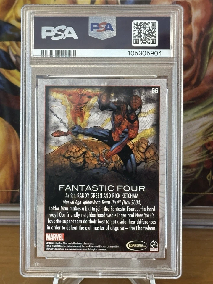 2009 Rittenhouse Marvel Spider-Man: Archives Fantastic Four - Foil #66 PSA 10 - Image 2 of 2