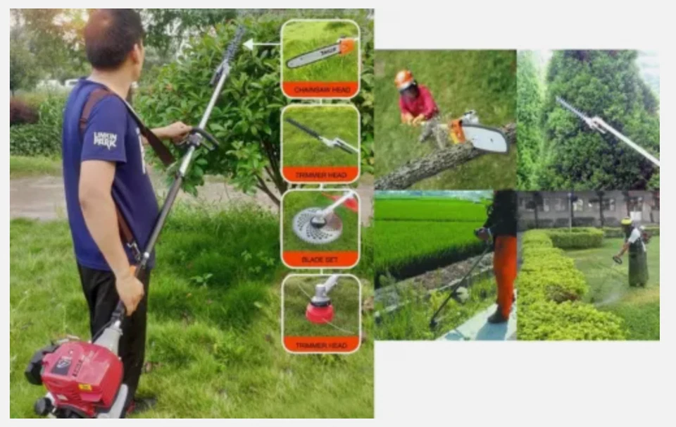 GX50 4strokes 7 in 1 +2 trimmer mower string weed eater brush cutter weed wacker - Image 2 of 3