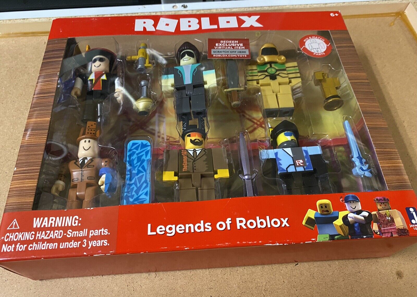 Jazwares Legends Of Roblox Action Figure 6 Pieces For Sale Online Ebay - legends of roblox virtual item