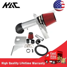 3.5" Red Cold Air Intake Kit +Heat Shield For 2012 2013 2014 2015 Camaro 3.6L V6
