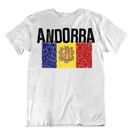 Flagge T-Shirt Andorra Mode Country Andenken Geschenk Pride Logo - Bild 1 von 1