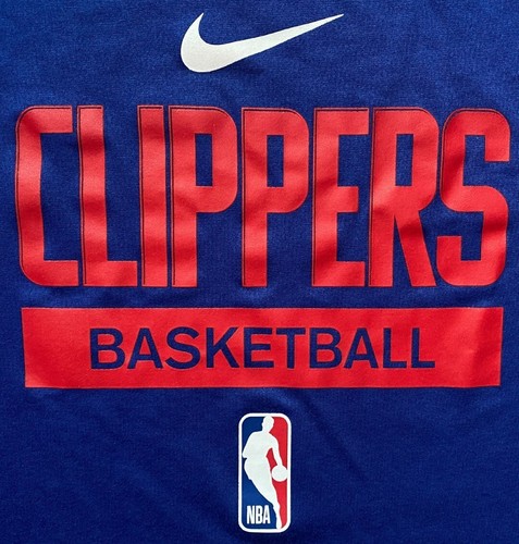 Nike Los Angeles LA Clippers NBA Team Issued LS Practice Shirt Blue Men's Large - Picture 6 of 13