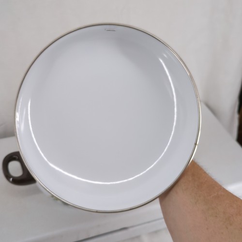 Villeroy & Boch Botanica Enameled Metal Cooking Pot w/ Lid Yellow Floral 5 Qt EC - Picture 11 of 20