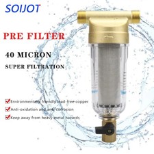 🔝 FILTRO ACQUA 3/4" AUTOPULENTE ACCIAIO INOX SENZA MANUTENZIONE CALDA FREDDA 