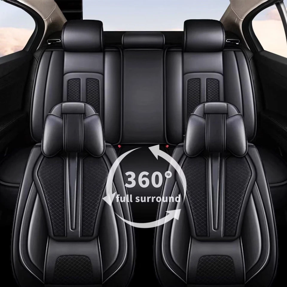 Car PU Leather 5-Seat Covers Front&Rear Cushion For Chevrolet Equinox 2011-2024 Foto 3 de 4