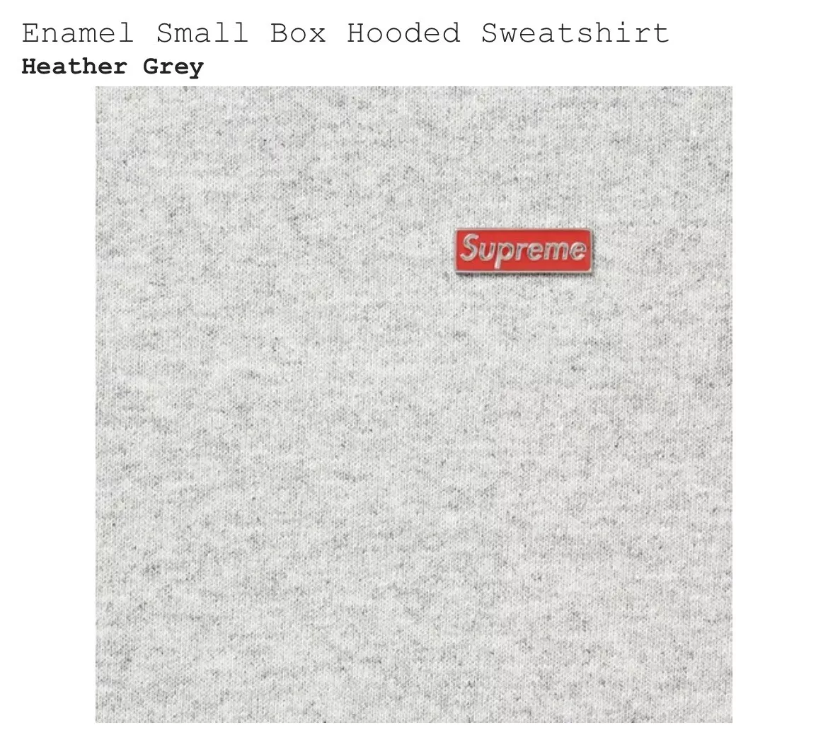 Supreme S Logo Hooded Sweatshirt (FW22) Heather Grey