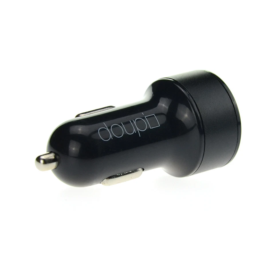 Adaptador carregador de carro duplo USB 3.1A celular tablet câmera via satélite MP3 preto - Imagem 3 de 4