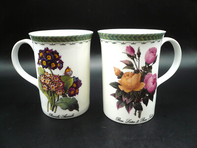 (2) Queens England ~ KEW GARDEN COLLECTION ~ Botanical Floral Mug