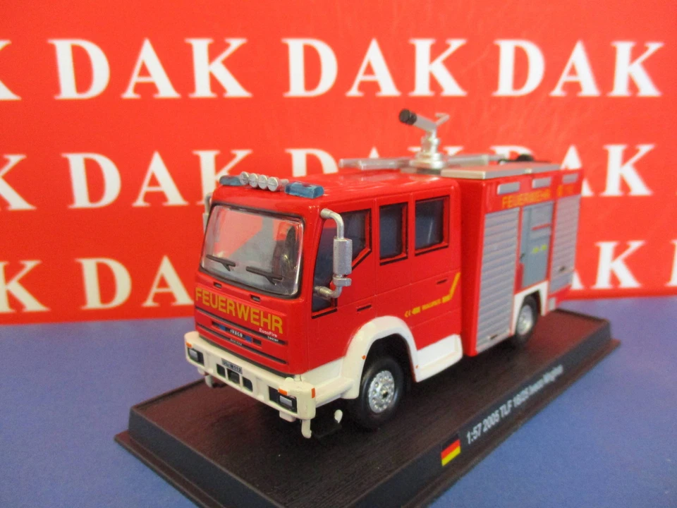 Die cast 1/57 Modellino Camion Pompieri Iveco Magirus TLF 16-25 Germany 2005 - Immagine 2 di 4