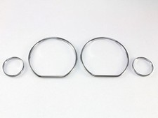 Chrome Dashboard Dial Gauge Ring Set For Vw Golf Jetta Vento Mk3 Polo 6n