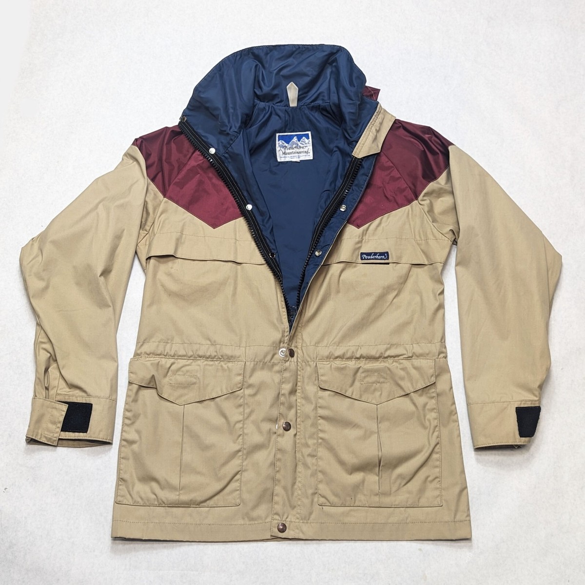 Vintage Powderhorn Mountaineering Jacket Men's Tan Full Zip