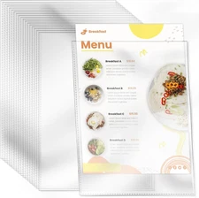 30 Pack No Holes Sheet Protectors, 8.5" x 11", Letter Size Heavy Duty Clear View