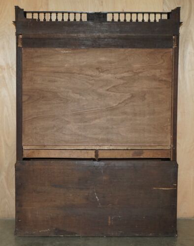 HERVORRAGENDER ANTIKER SCHRANK 18. JAHRHUNDERT 1760 THOMAS CHIPPENDALE LEINENPRESSE - Bild 16 von 24
