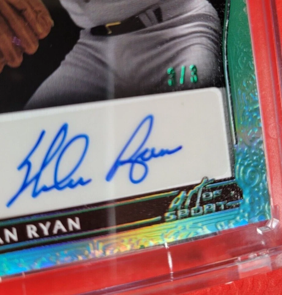 NOLAN RYAN AUTOGRAPH AUTO CARD #d3/3 CERTIFIED AUTHENTIC 2023 LEAF ART OF SPORT - Image 3 of 3