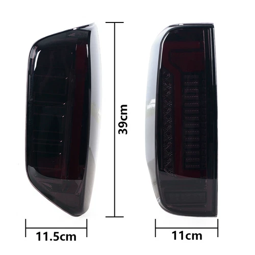 Pair Dynamic LED Smoked Rear Tail Lights Lamps For Nissan Navara D40 2004-2014 - Picture 20 of 20