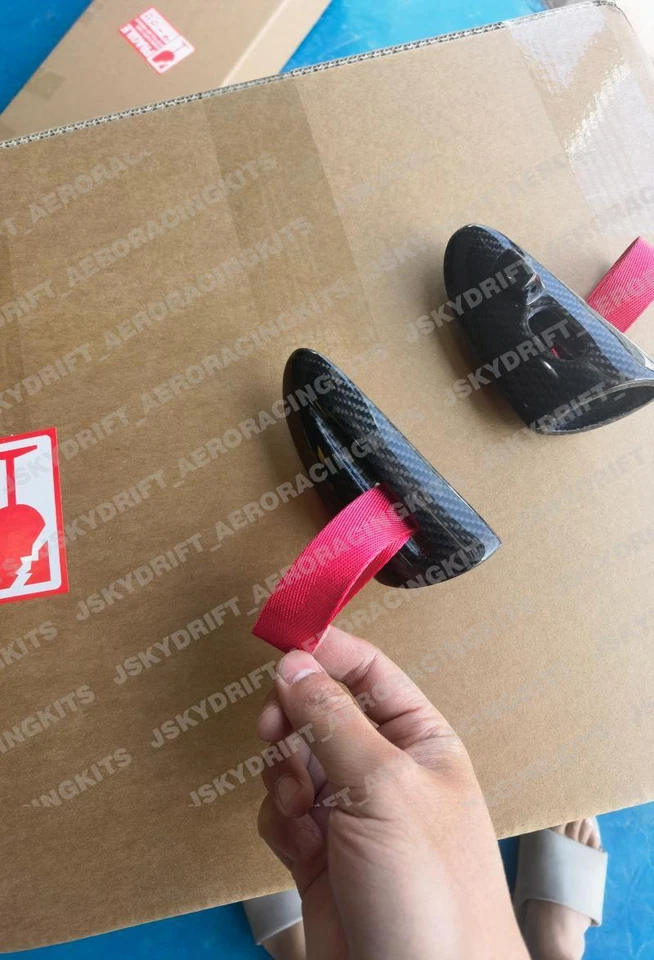 For Porsche 987 Cayman/ Boxster/ 997 Carrera GT3  Carbon Fiber Door Pulls Handle - Image 3 of 4