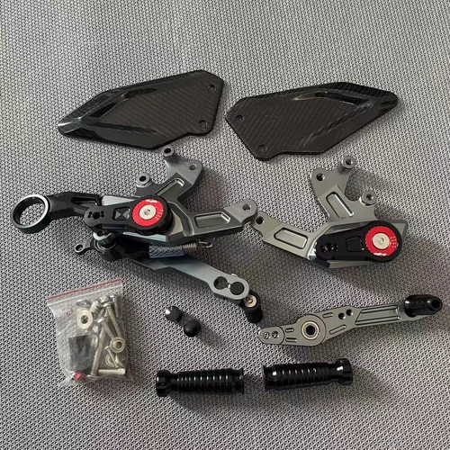 Adjustable Rear Set Footrest Carbon Heel For BMW S1000RR 15-18 S1000R 16-19 - Picture 3 of 15
