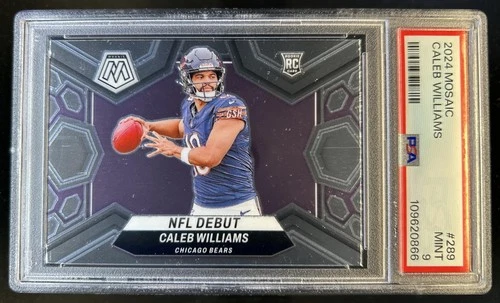 2024 Panini Mosaic Caleb Williams RC Rookie NFL Debut #289 Bears PSA 9