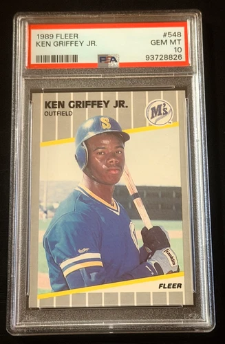 1989 FLEER #548 KEN GRIFFEY JR. PSA 10 ROOKIE NEWLY GRADED CENTERED