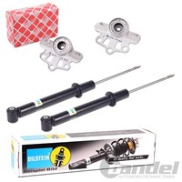 2X Bilstein B4 GAS StossdÄMpfer + Febi Domlager Hinten Passend FüR Opel Adam