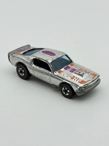 Vintage hot wheels redline mustang stocker Super Chromes  HK base