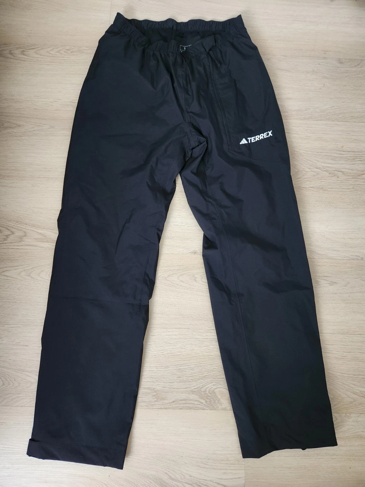 Adidas Terrex Women's Rain Pants Black Small Waterproof Hiking RAIN.RDY