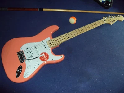 Scalloped SQUIER Sonic Stratocaster,coralred, playing ala Yngwie,Ritchie & Co! - Bild 1 von 4