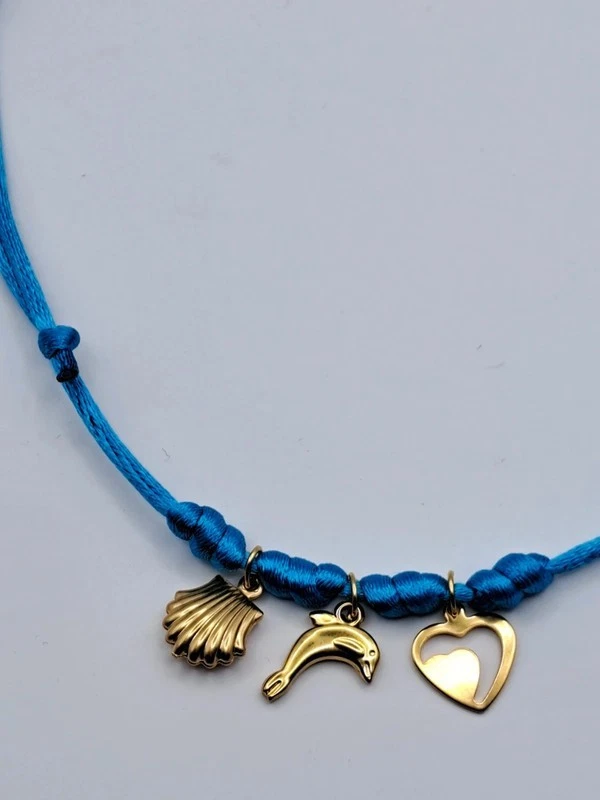 Collana girocollo choker charms estate conchiglia regolabile donna ragazza - Immagine 2 di 4