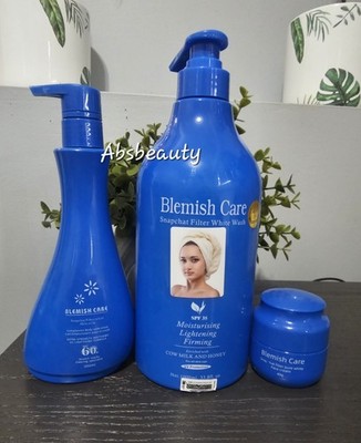 Blemish Care Snapchat Filter Set Body Wash, Lotion & Face Cream.