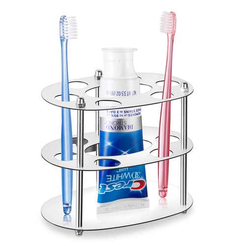 Toothbrush Holder, Stainless Steel Bathroom Toothbrush Storage Organizers, Mu...
