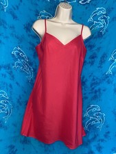 NWOT Madewell Fuchsia Hot Pink 100% Cotton Slip Dress Chemise Night Gown S