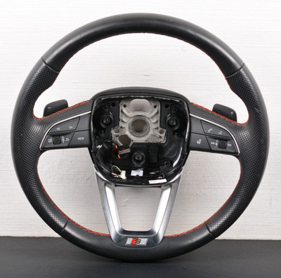 2021-2024 Audi A4 S4 A5 S5 Q5 SQ5 S-Line Heated Steering Wheel Red Stitch OEM