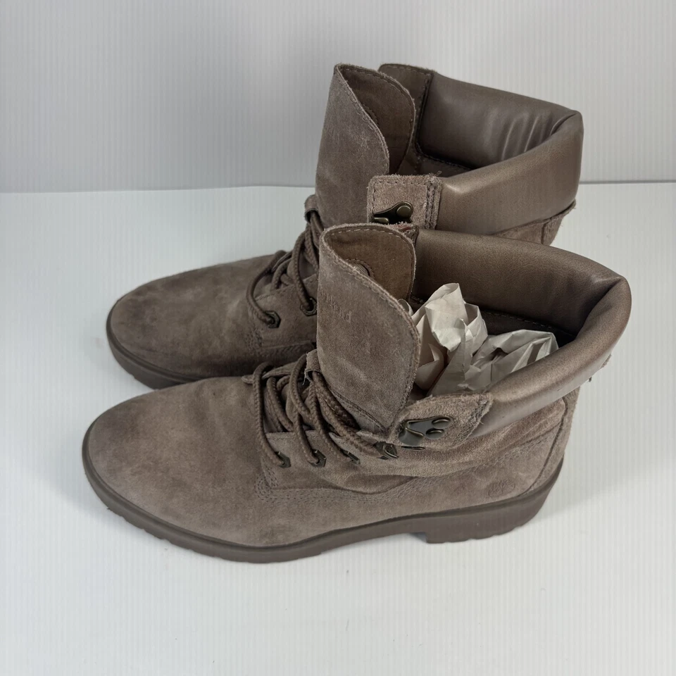 Timberland Carnaby Cool 6 pulgadas botas impermeables para mujer EE. UU. 9 gamuza topo A1SKB Foto 4 de 4