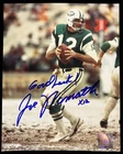 Joe Namath Autographed New York Jets 8x10 Photo HOF