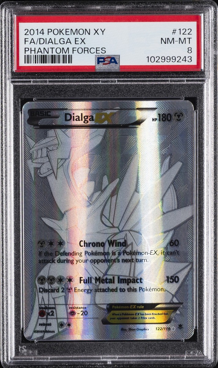 2014 POKEMON XY PHANTOM FORCES #122 FULL ART/DIALGA EX PSA 8 | eBay