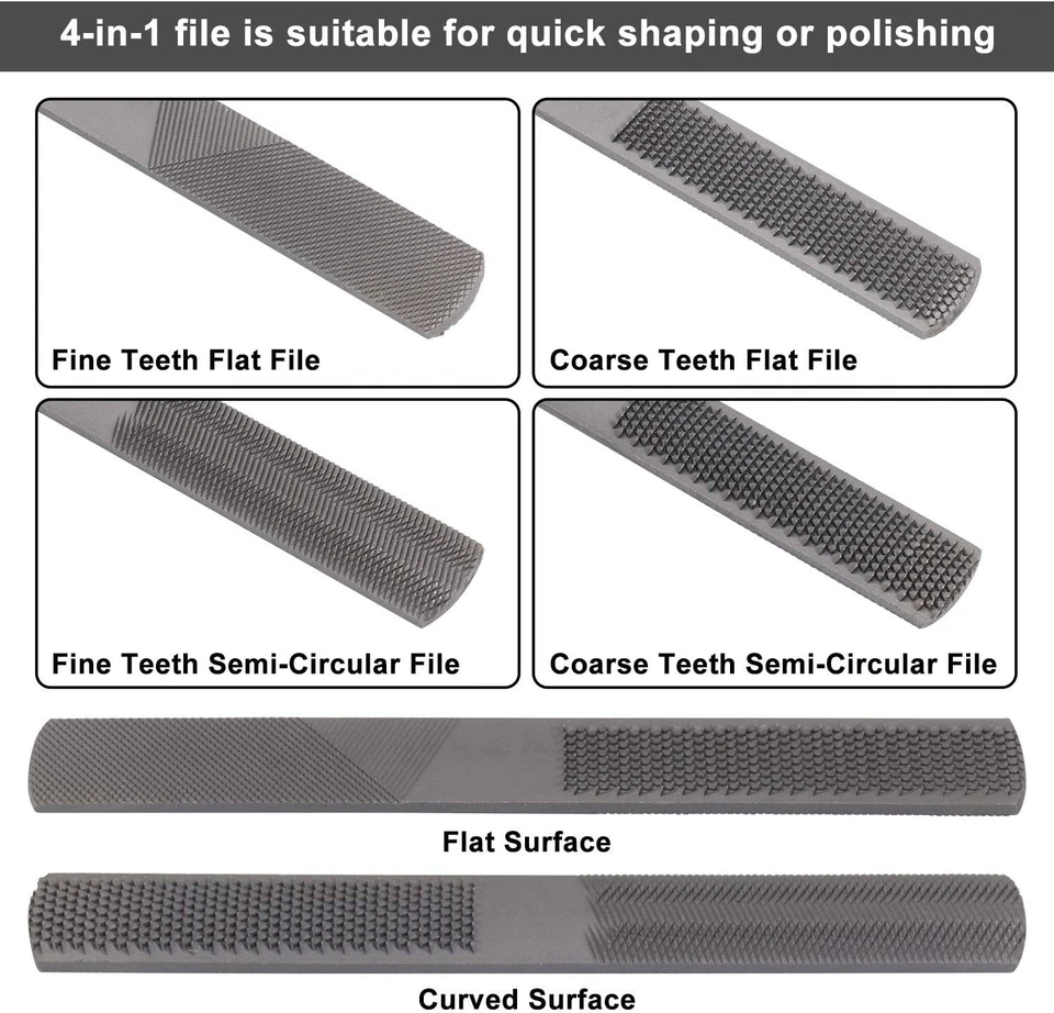 KOOTANS 2 piezas 9" 10" afeitado de radios ajustable con base plana, 4 piezas negro  Foto 3 de 4