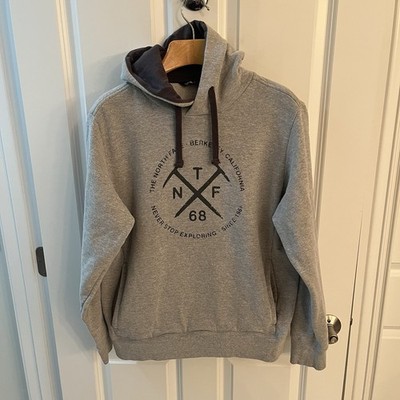 The North Face TNF 68 Hoodie Sweatshirt Men Medium M Gray Grey Berkeley CA