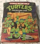 1988 Teenage Mutant Ninja Turtles Collectors Case With Trays + 4 Figures