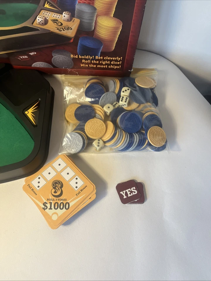 Yahtzee Deluxe Poker Game Parker Brothers Hasbro 2005 - Image 4 of 4