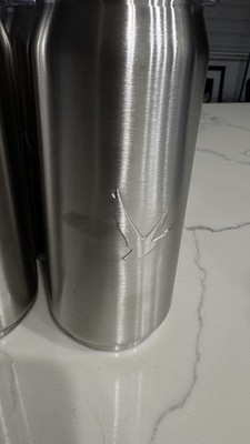 Grey Goose Vodka Brushed Stainless Steel 6.5'' Insulated TUMBLER W/ Lids Set Of 4