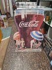 Rare Vintage Coca Cola Cardboard Advertisement