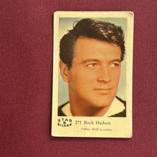 Rock Hudson 1962 Dutch Gum Star Bilder B #271 Hollywood Photo Card