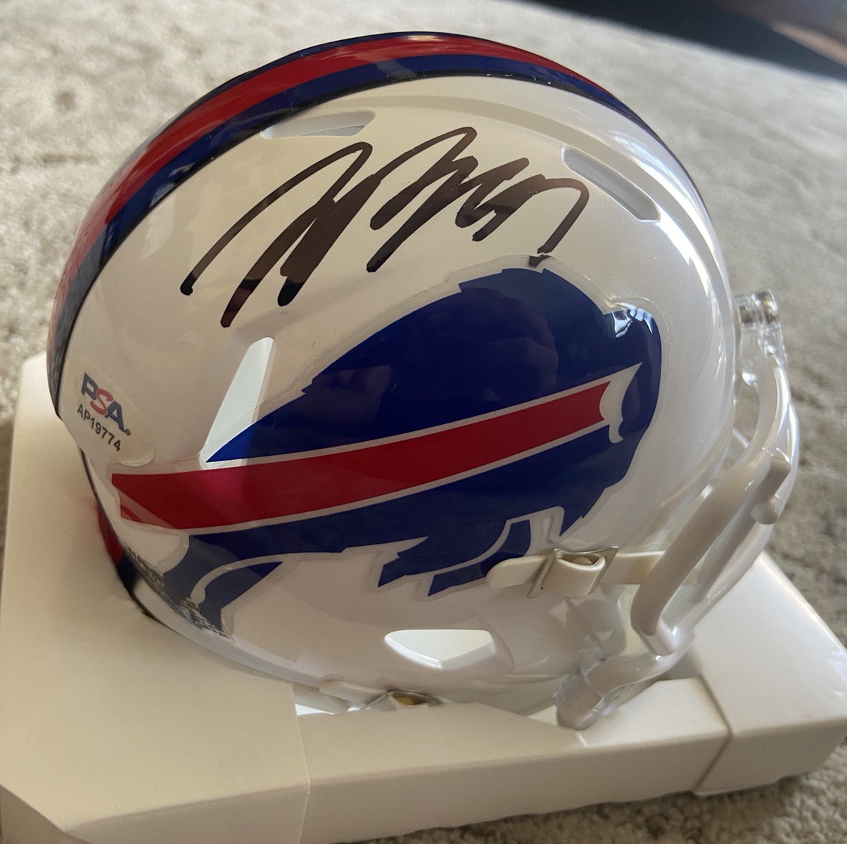 Joey Bosa Autographed Signed Buffalo Bills Auto Bills White Mini Helmet PSA/DNA 