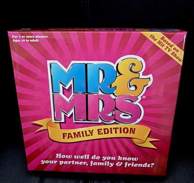 Mr & Mrs Family Edition Brettspiel Spaß Spieleabend! Top Zustand