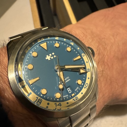 Christopher Ward C65 Dune GMT 38mm Automatic Watch RRP £1080 