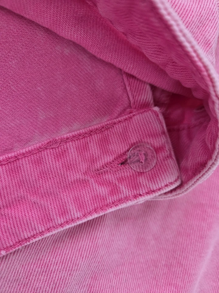 Pink Washed Asymmetrical Denim Skirt - Size 10 - Image 4 of 4