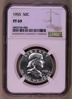 1955-P Franklin Half Dollar NGC PF69 ***RARE ORIGINAL PROOF COIN***
